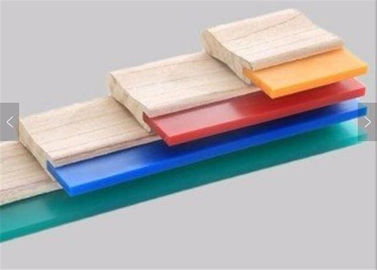 China Griff-Siebdruck-Gummiwalzen-freier Größen-Tinten-Schaber des Blatt-75A hölzerne für Siebdruck-Drucken fournisseur