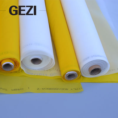 China Beständiges Siebdrucknetz der weißen Siebdruck-Polyester-Gewebehohen temperatur mit 200 Maschen fournisseur