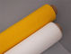 Weiße und gelbe Hochspannungs-steife Siebdruck-Masche 78t 100 greifen 90t 230 Masche der Maschen-100t 255 ineinander fournisseur