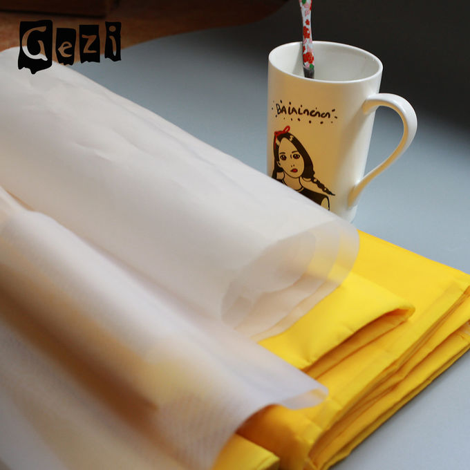 Hochspannungs-Polyester-Siebdruck-Druckmaschen-weiße gelbe Leinwandbindung